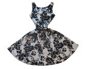 Organic Cotton Flocking Dress made for twirling- READY TO SHIP