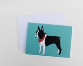 Boston Terrier - Dog Card - Blank