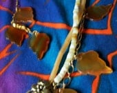Falling Leaves ( Semi-Precious Gemstone "Y" necklace)