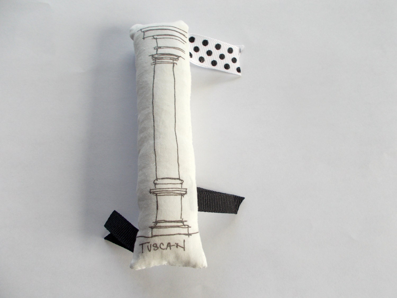 Tuscan column baby rattle - Architecture for babies
