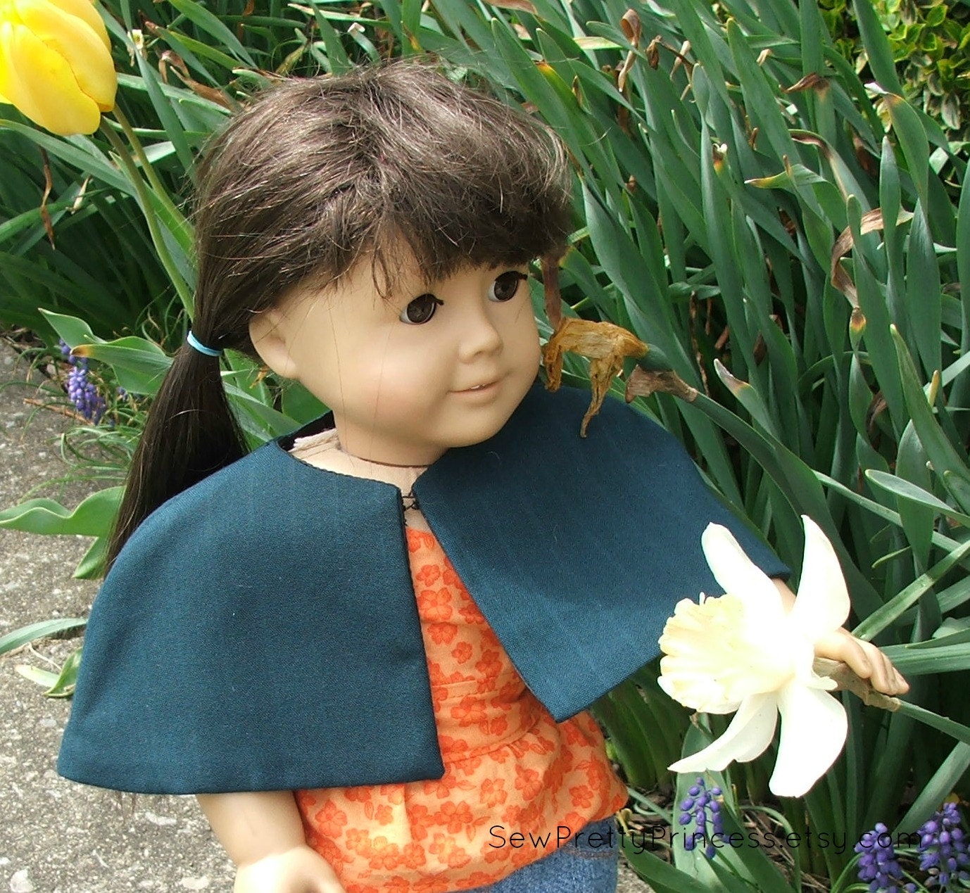 Green Cape for American Girl Doll