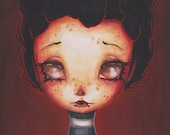 The blood witch - 8x10 Print - fairy goth vampire girl