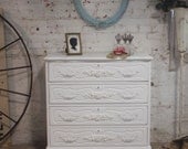 RESERVE MARY  Painted Cottage Shabby Romantic  White Desk DK21