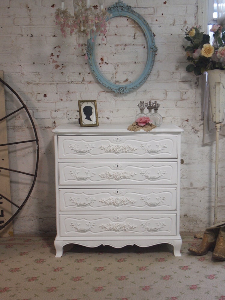 RESERVE MARY  Painted Cottage Shabby Romantic  White Desk DK21