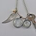 Vintage Dictionary Word Necklace Pendant LOVE HOPE