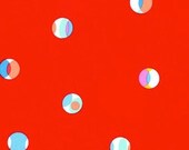 dc5861 Michael Miller Fabric 100% cotton  1 YARD Paint Box Cynthia Rowley Flame Marbles Red