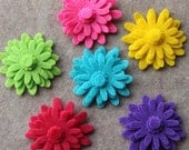 Summer of Love - Mums - 48 Die Cut Felt Flowers