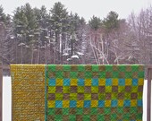 Custom hand quilted quilt, Original design, queen quilt, modern quilt