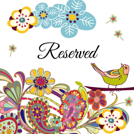 Reserved for vanessa