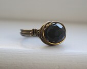 Black Glass Ring