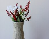 Vase made from beach sand / beach decor / small vase / small flower bunch vase / bud vase