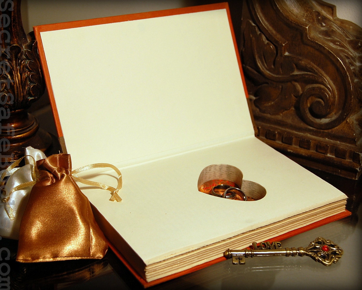 Hollow Book Safe with Heart (A Walk to Remember)