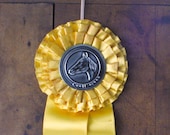 Vintage Horse Show Ribbon 1964 Bonnie Brook Yellow