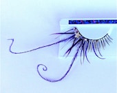 Purple Glam Slam Silver Star Feather Lashes