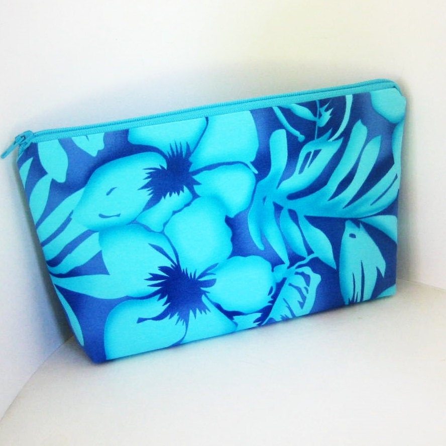 Hawaiian Hibiscus Make-up Bag Cosmetic Zipper Pouch