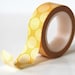 Dot Circles Yellow Orange Washi Tape Chugoku Paper Tape for Gift Wrapping