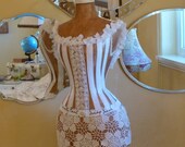 Vintage Inspired Dress Form Mannequin Wasp Waist Fashion Designer Ballet Lace Keepsake Corset Free Ship & Layaway Available