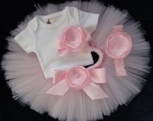 Pink Baby Newborn Tutu Dress Set