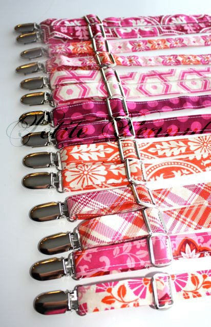 Little Guy Spring Easter Suspenders - Hot Pink and Orange Collection - (Newborn - 10 years) - Baby Boy Toddler- Custom Order - Photo Prop