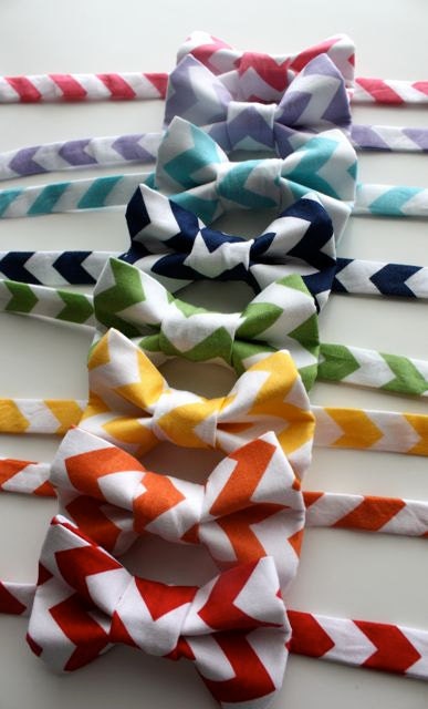 Little Guy Bow Tie - MINI CHEVRON Collection - (Newborn - 10 years) - Baby Boy Toddler - Custom Order - Wedding - Photo Prop