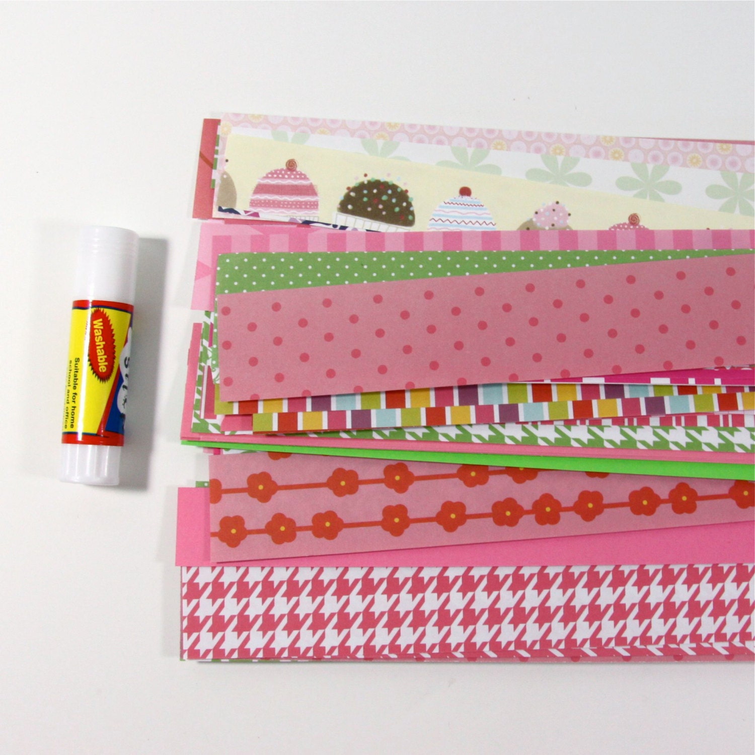 DIY Paper Chain Kit, Pink and Green