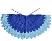 Kids Bird Costume Wings Children Blue Macaw Dress up Wings, Girls and Boys, Toddlers