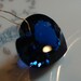 Elegant Swiss Blue Topaz Heart  Drilled