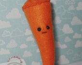 Kawaii carrot plush toy 3D