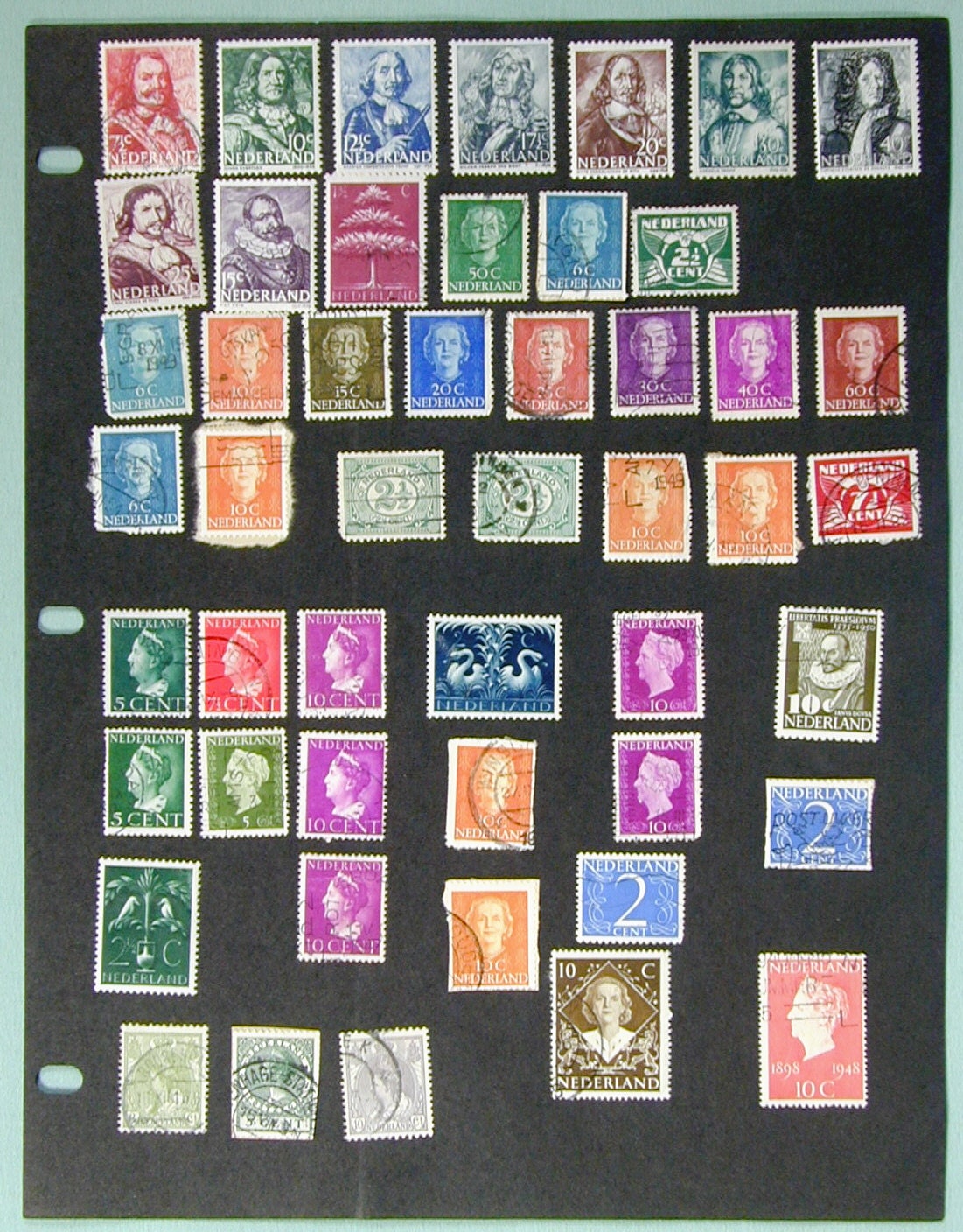 Vintage Netherlands Postage Stamps 1940's Foreign European