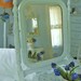 Mirror shabby chic cottage shaving mirror vanity mirror