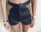 CLOSING SALE Handmade sailor leather shorts size xs or  small