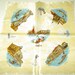 Two Italian silk souvenir scarves, 1960s