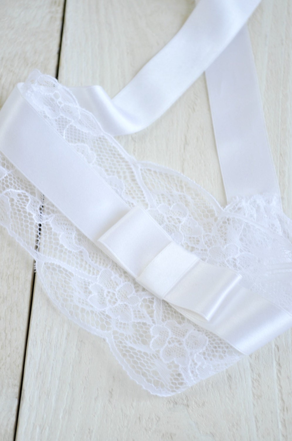 Alice style067 Chantilly lace hair ribbon or sash