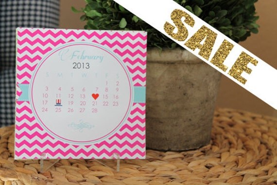2013 Desk Calendar - Decorative Table Calendar - By A Blissful Nest - 40 PERCENT OFF SALE Il_570xn