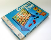 Milton Bradley Connect Four Vertical Checkers Game 1974 / Complete