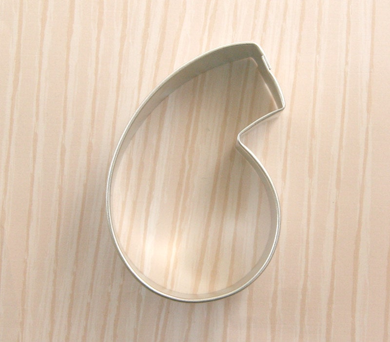 Number 6 Cookie Cutter Il_570xn