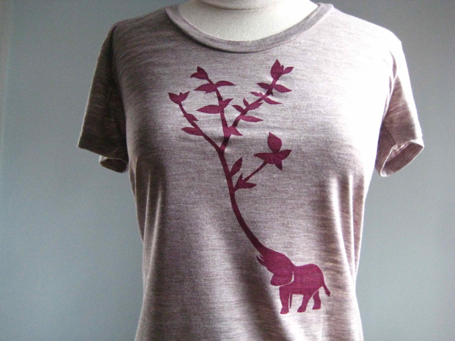 Women's Sheer Elephant Tree Shirt