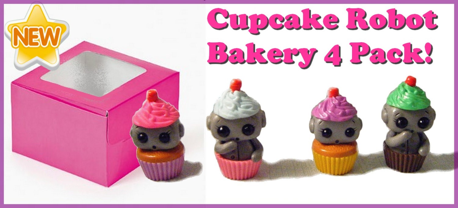 Cupcake Robots 4 Pack SALE Priced