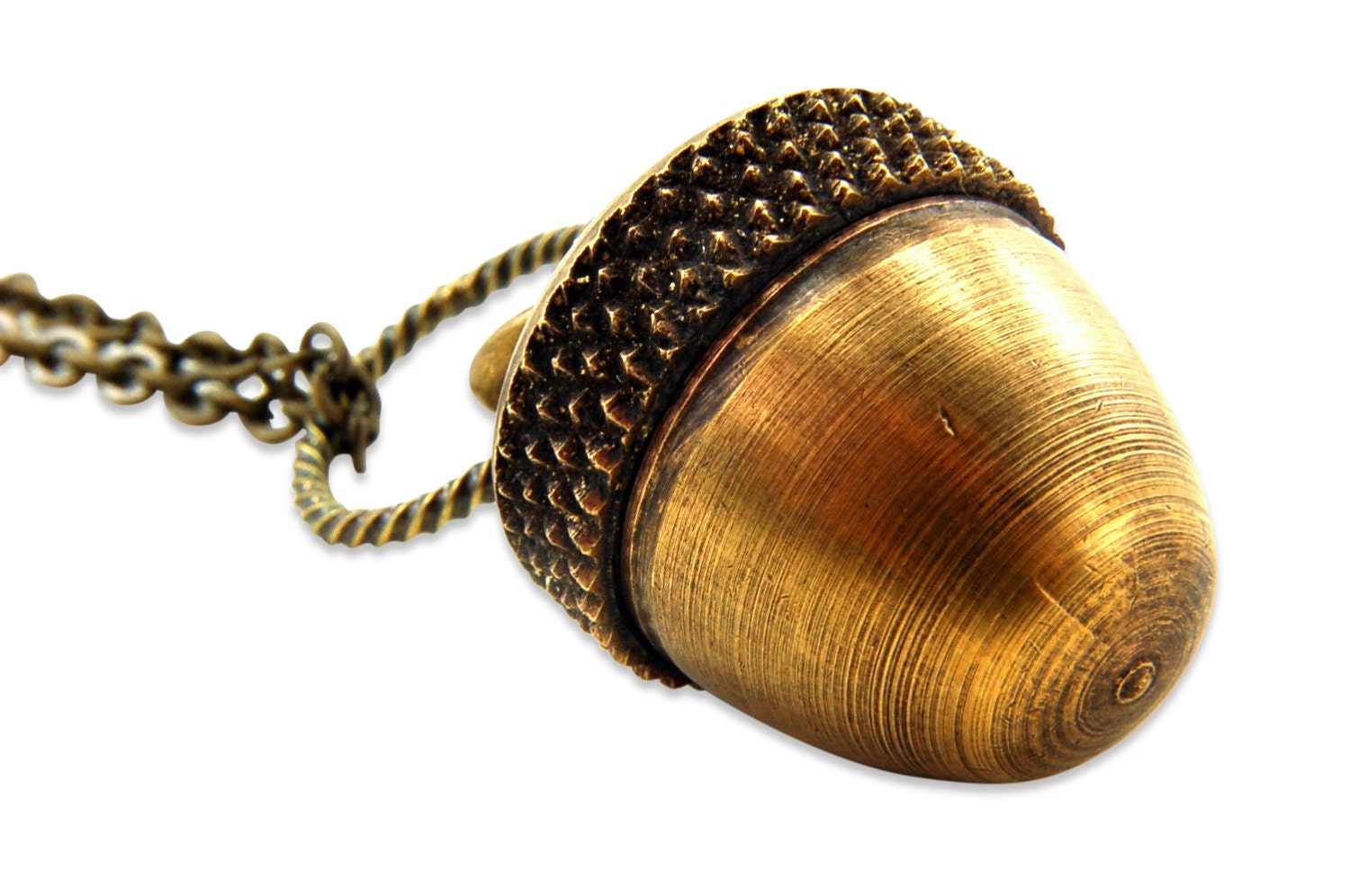 Acorn Canister Locket Ashes Necklace