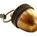 Acorn Canister Locket Ashes Necklace