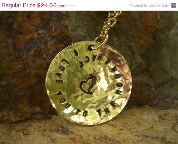 ON SALE I Love You To The Moon And Back Necklace. Guess How Much I Love You. Golden Brass. Rabbit Story.