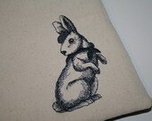 Kindle Sleeve-Nook Sleeve Embroidered French Rabbit