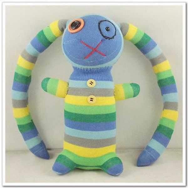 Handmade Sock Pirate Stuffed Animal Doll Baby Toys