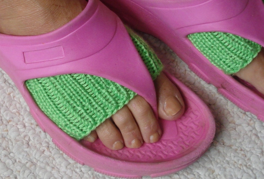 Sandal Socks, Soft Microspun Flip Flop Sox, Toeless Socks, Dance, Yoga Pilates Socks, Hand Knit Footwarmers, foot guards, foot savers