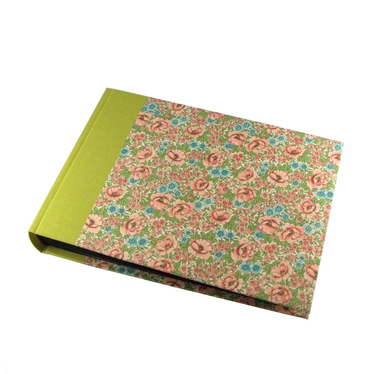 Wedding Photo Album Flower Meadow pink green