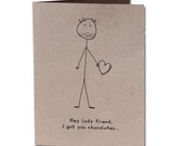 Valentine's Day Chocolates Humor Greeting Card