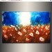 Prairie Poppies Original Contemporary Textured Floral Painting on canvas by Henry Parsinia 36"