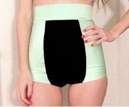 Vintage Bathing Bottoms Color Block