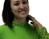 Vintage Dress 1960s ST JOHN KNITS Lime Green Frock