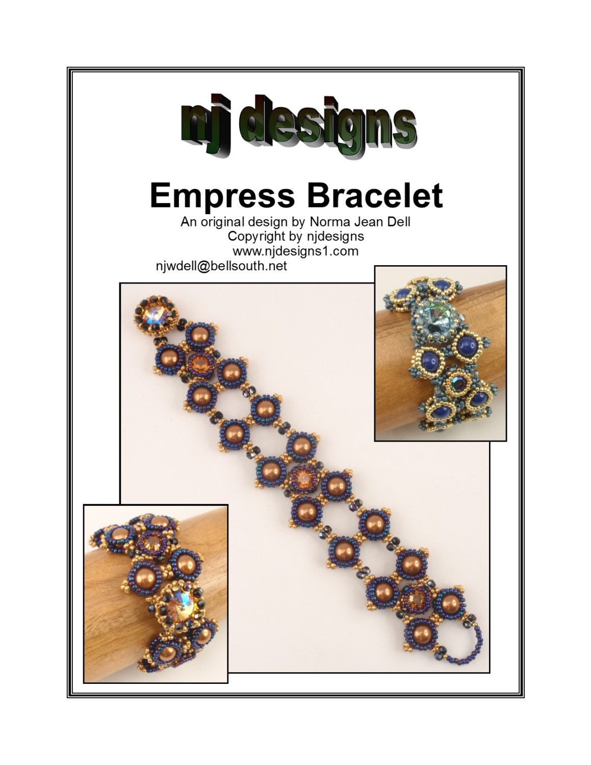 Instructions for Empress Bracelet          Beading tutorial